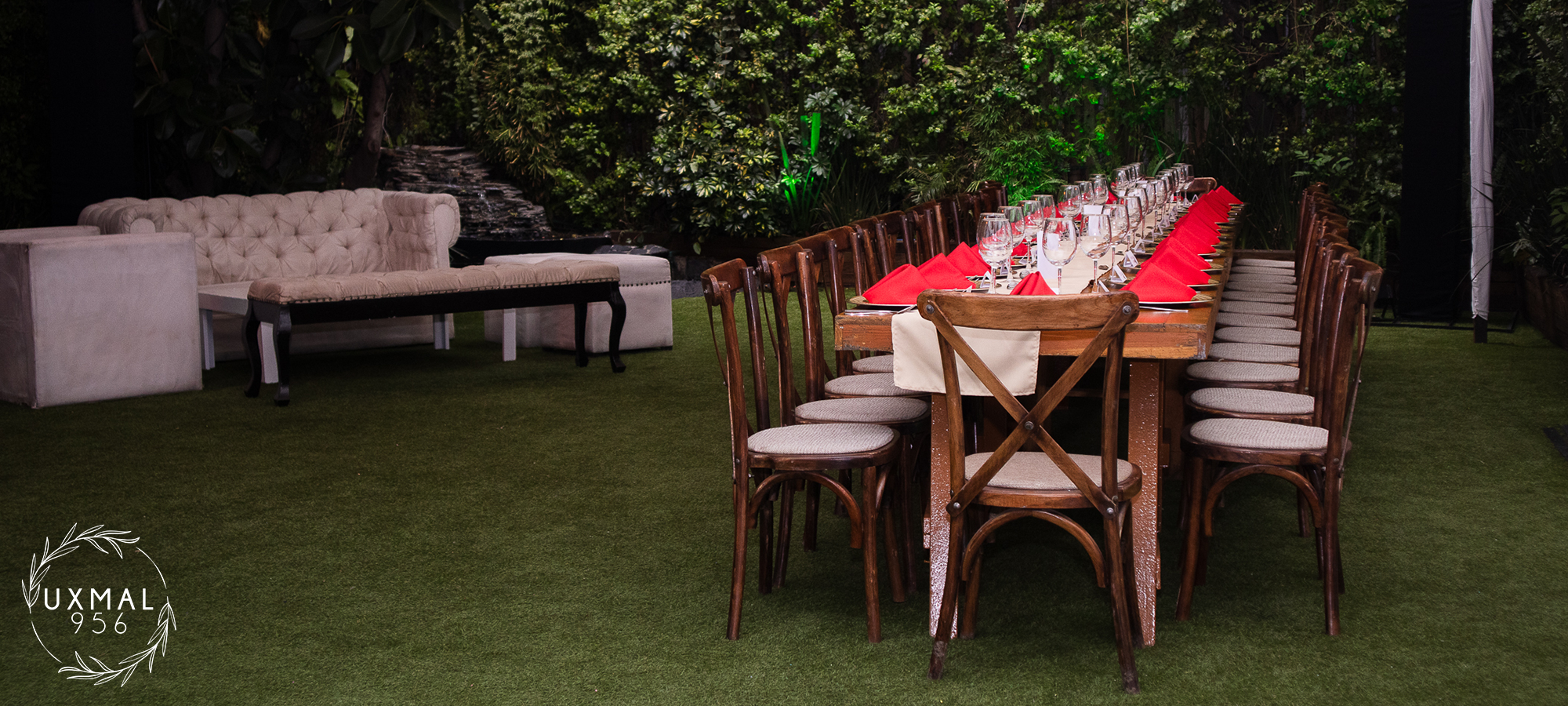 Jardín de Eventos Uxmal 956 montado para un bautizo en Benito Juárez, CDMX